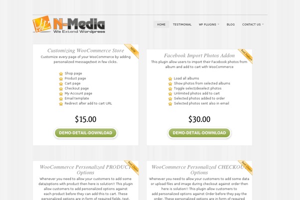 Ekko-child theme site design template sample