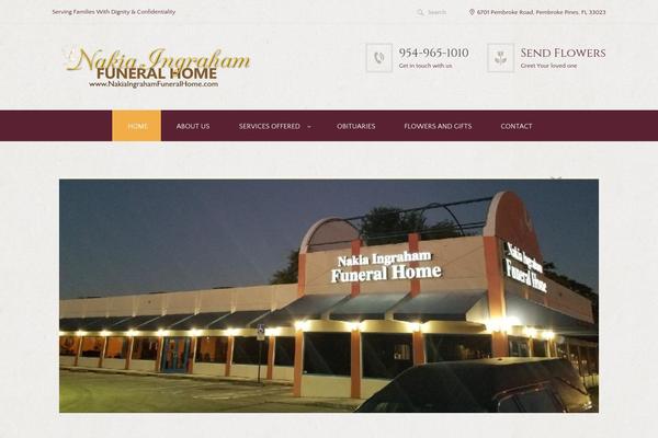 Blessing theme site design template sample