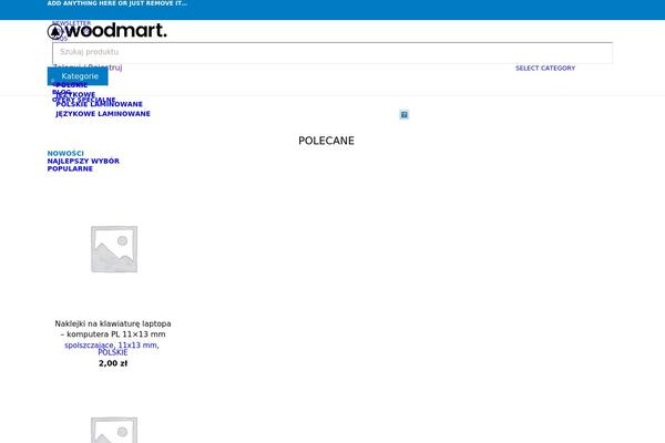 Woodmart-child theme site design template sample