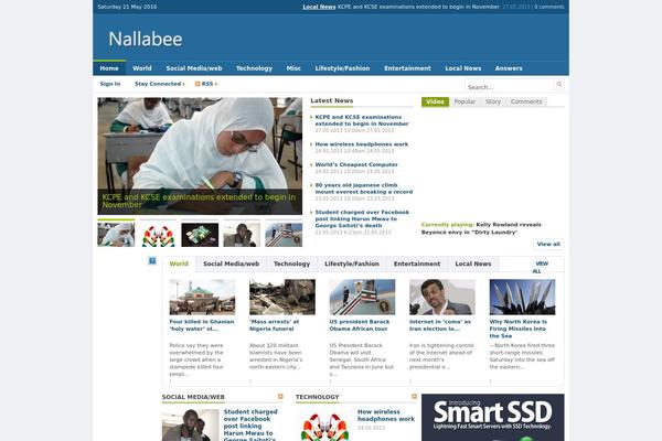 Newsworld theme site design template sample