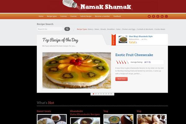 Coral Dark theme site design template sample