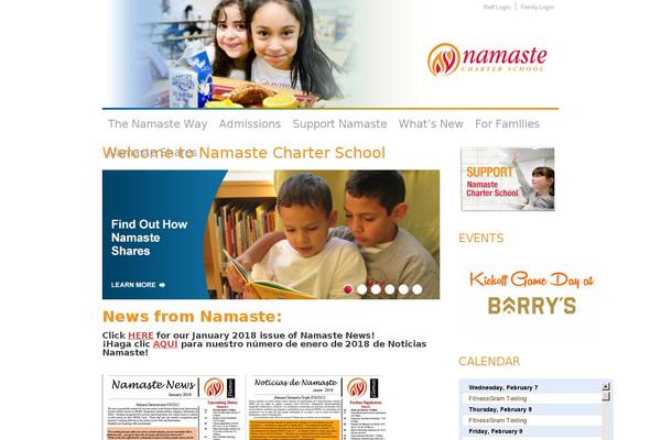Namaste theme site design template sample