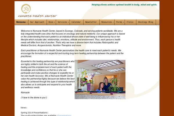 namastehealthcenter.com site used Namaste