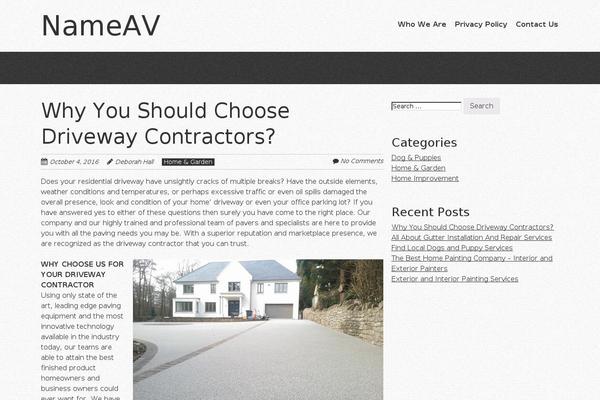 Quark theme site design template sample