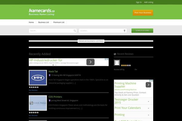 namecards.co site used Geocrafttheme-v2