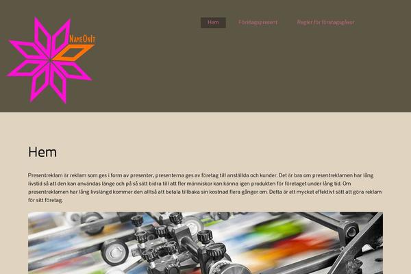 Blossom PinIt theme site design template sample