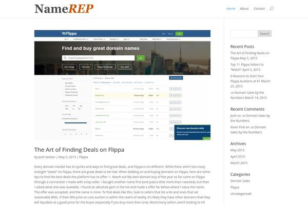 WordPress website example screenshot