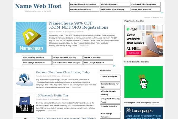 Daily theme site design template sample