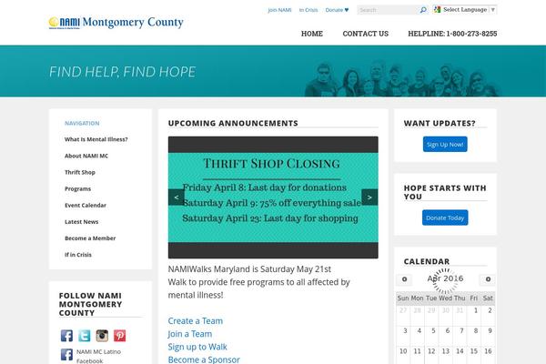 namimc.org site used Namieasysite