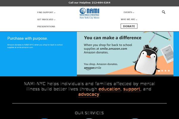 naminycmetro.org site used Nami-nyc-redesign