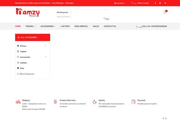 Makali theme site design template sample