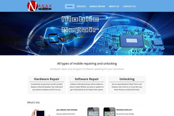 Adamos theme site design template sample