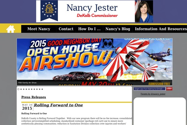 nancyjester.com site used ClassRoom Blog
