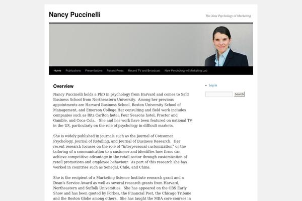 NANCY theme site design template sample