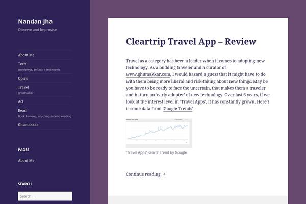 nandanjha.com site used Prosumer-14