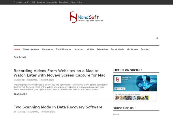 nandsoft.com site used Magcast