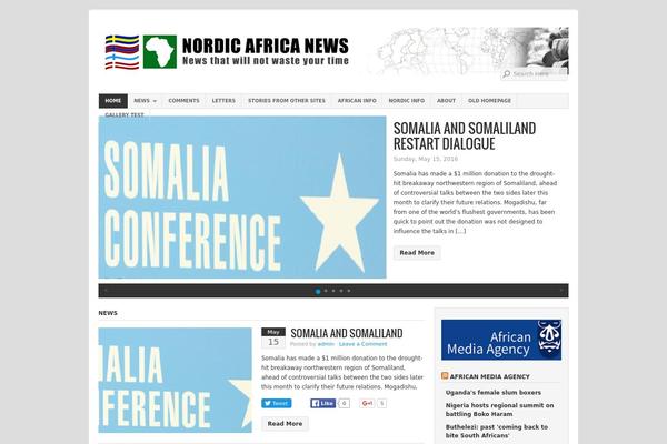 Organic Magazine theme site design template sample