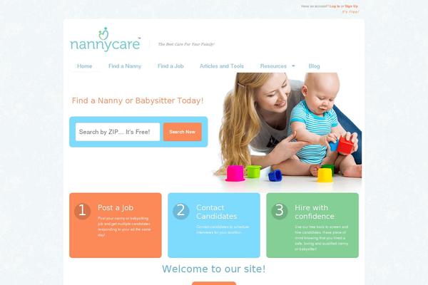 Babysitter theme site design template sample