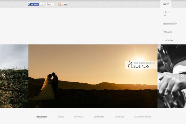 Nano theme site design template sample