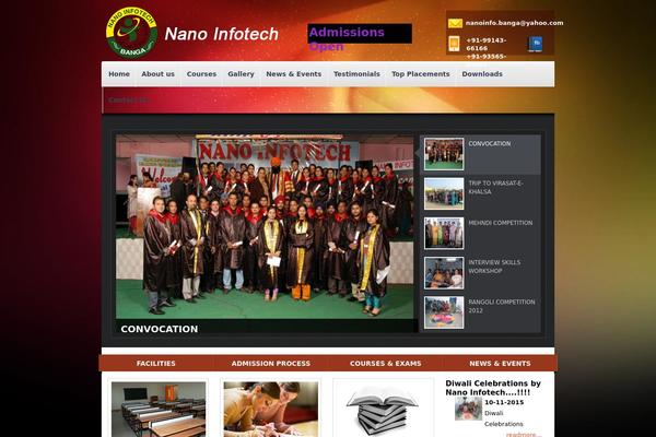 Continuum theme site design template sample