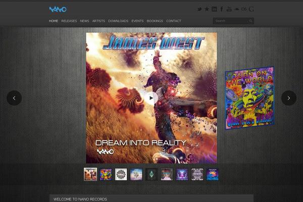SoundRise theme site design template sample