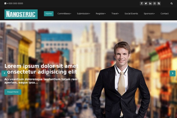 James theme site design template sample