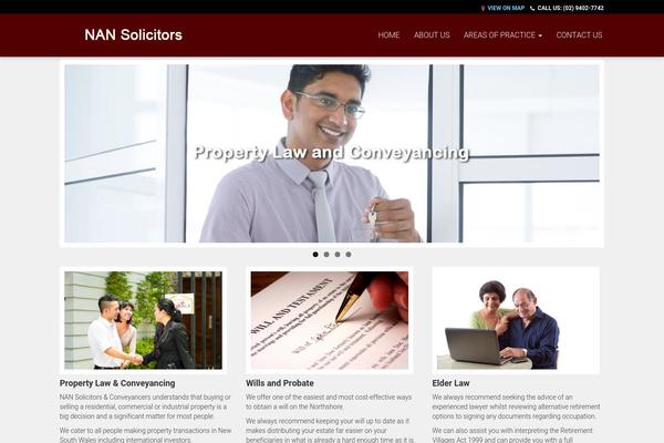 Default theme site design template sample
