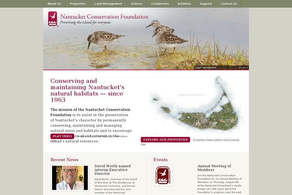 nantucketconservation.org site used Nantucket-theme