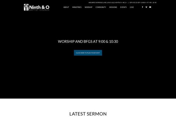Enfold theme site design template sample