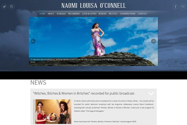 Naomi theme site design template sample