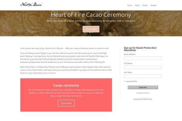 Divi theme site design template sample