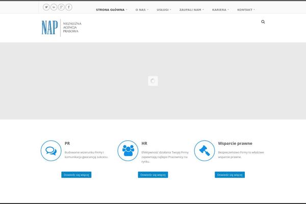 Trinity theme site design template sample