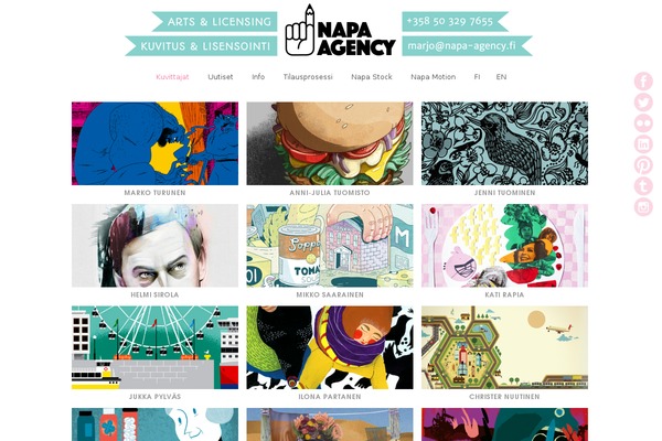 Site using Crafty Social Buttons plugin