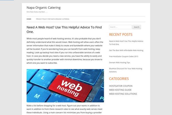 Tiny Framework theme site design template sample