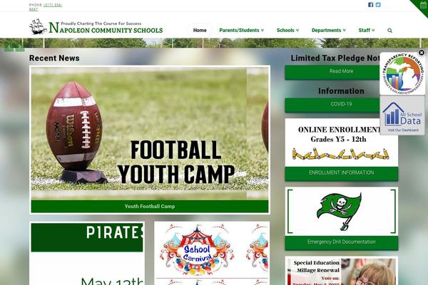 X Child theme site design template sample
