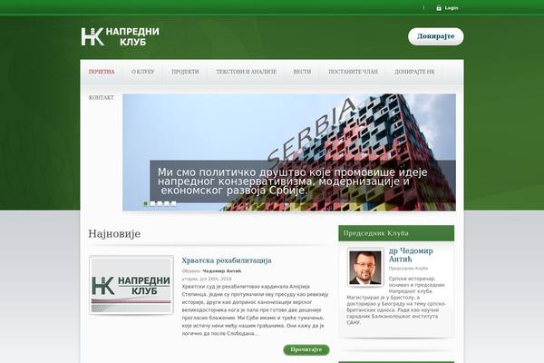 Candidate theme site design template sample