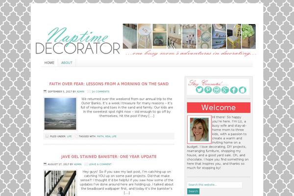 Lifestyle theme site design template sample