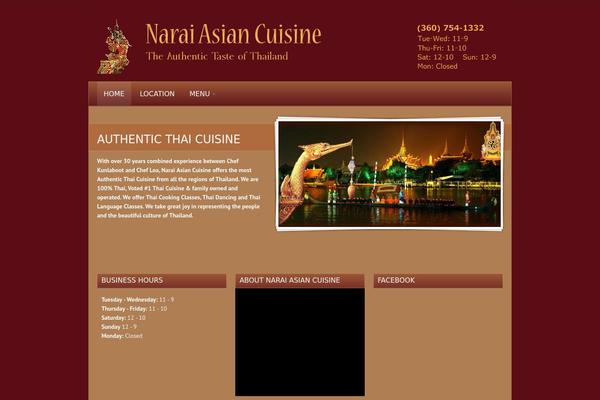 Diner theme site design template sample