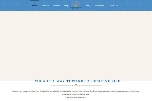 Kriya theme site design template sample