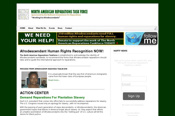 nareparationstaskforce.org site used Escapade