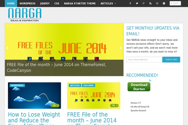 Site using Image-sizes plugin