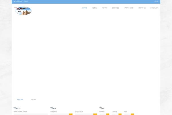 Travelo-child theme site design template sample
