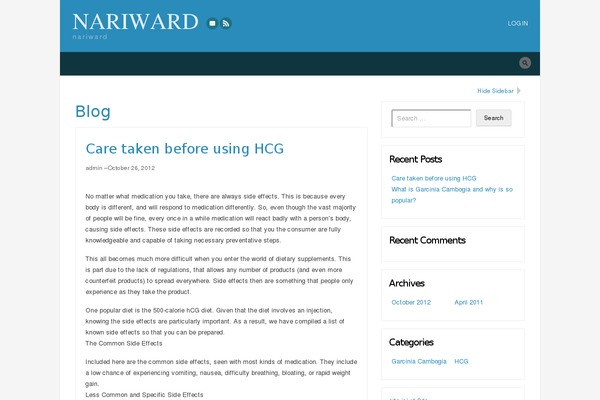 nariward.net site used XClusive