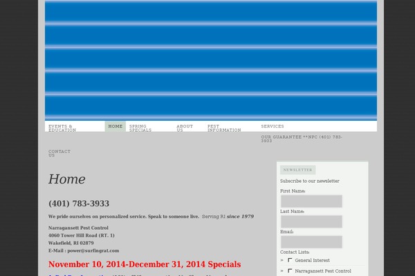 Site using Constant Contact for WordPress plugin