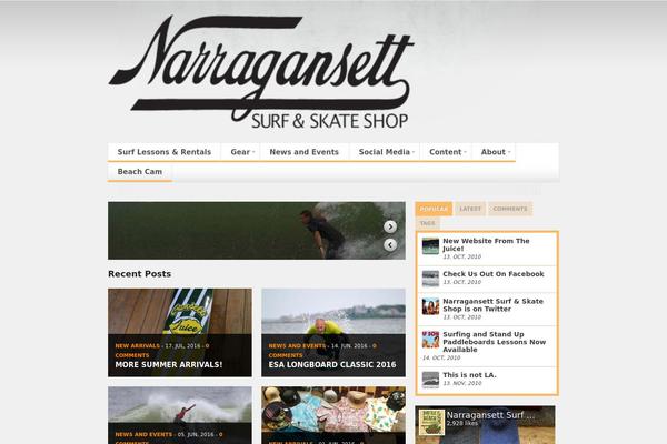 Spectrum theme site design template sample