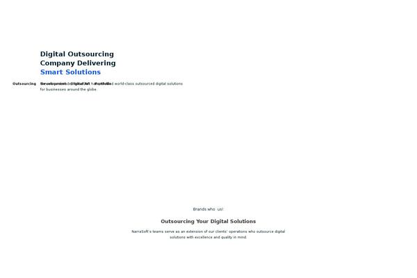 narrasoft.com site used HTML5 Blank