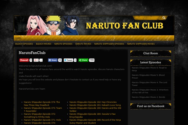narutofanclub.com site used Gamerpress