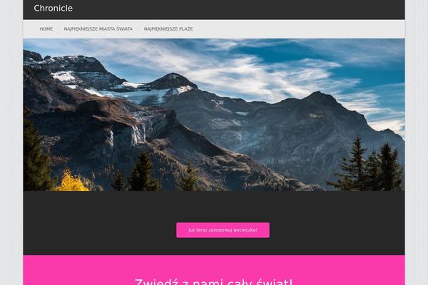 Chronicle theme site design template sample