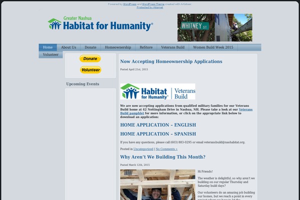 nashuahabitat.org site used Cloudland
