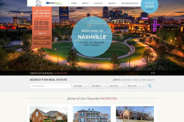 Site using Real Estate Website Builder plugin